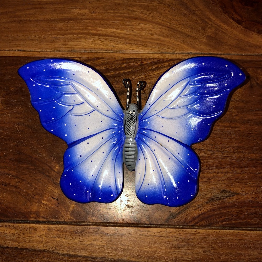 Handmade Vintage Clay Butterfly Decor from Mexico